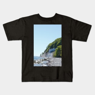 Chalk coast, chalk cliffs, Ruegen Island, Mecklenburg-Western Pomerania, Germany Kids T-Shirt